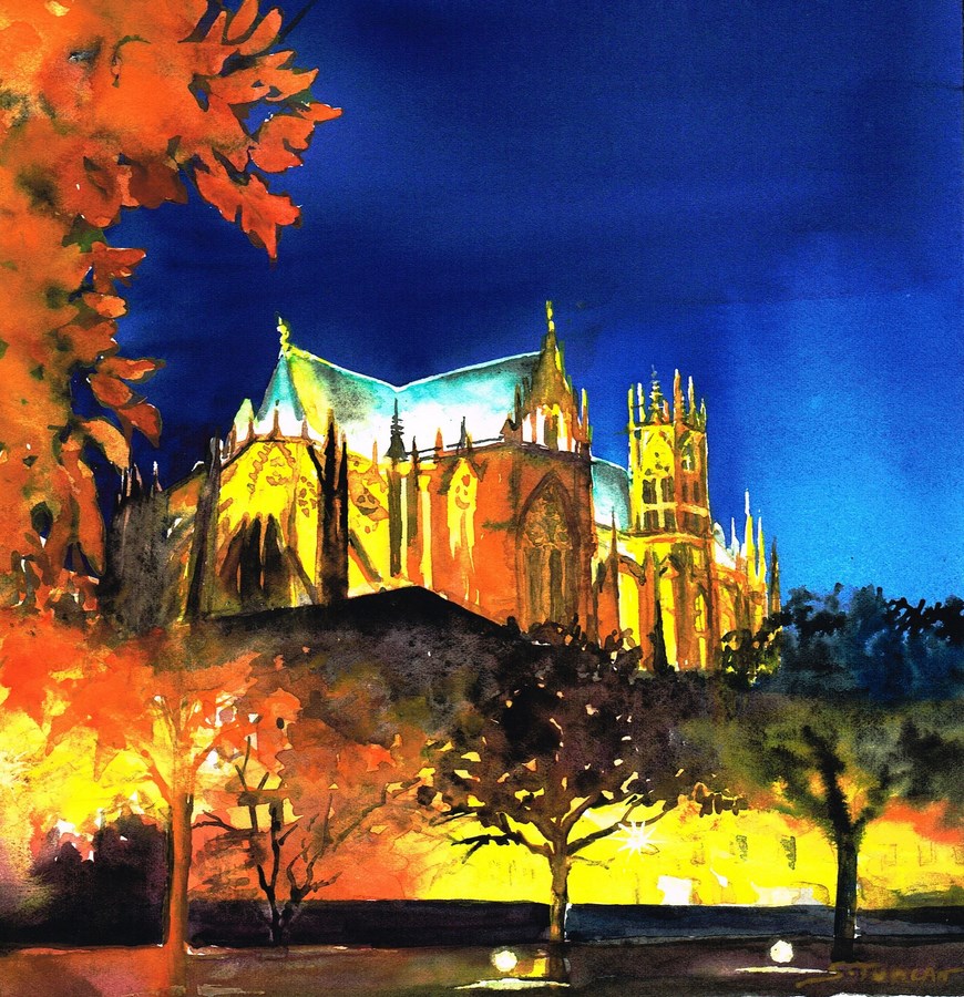 Cathédrale Metz Nuit 